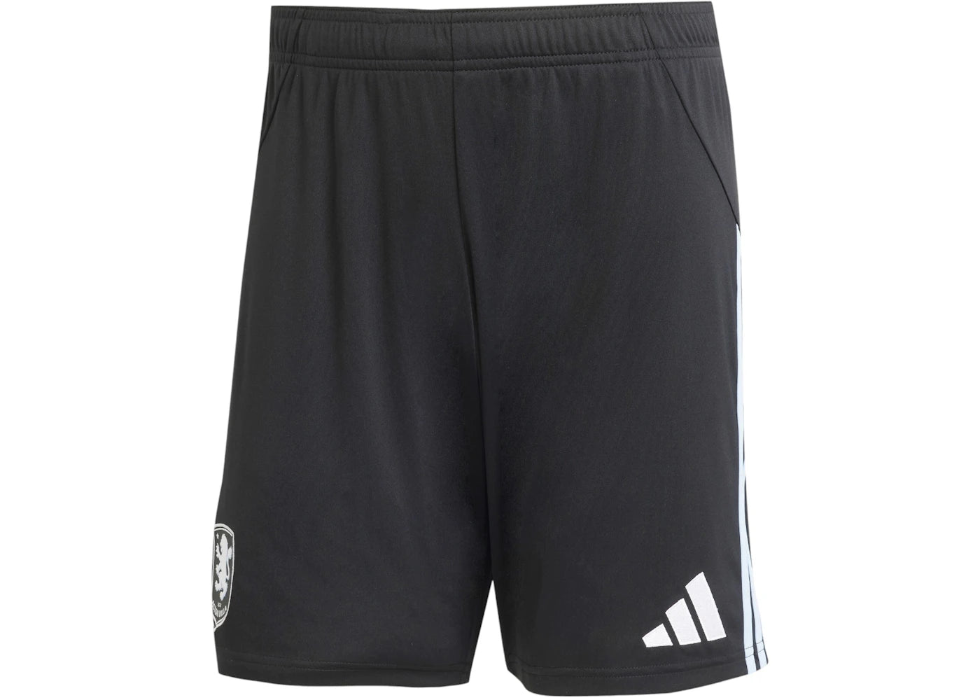 adidas Aston Villa FC 25/26 Away Shorts Black Glow Blue