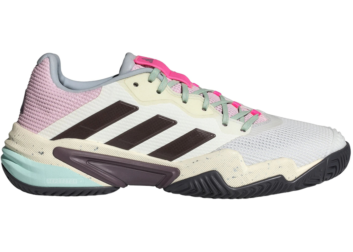 adidas Barricade 13 Crystal White Aurora Met. Semi Green Spark
