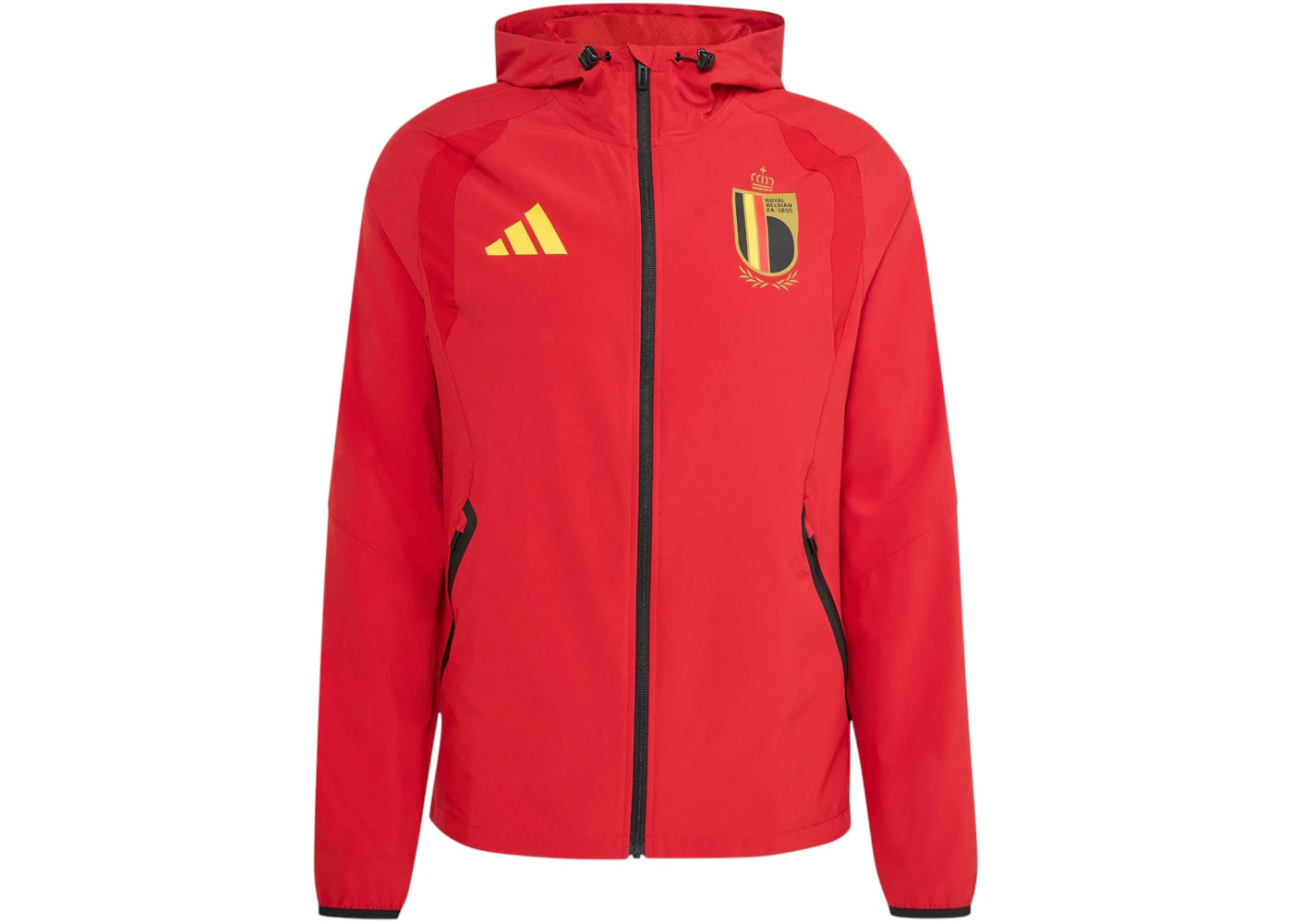 adidas Belgium Tiro Tech Full Zip Windbreaker Jacket Team Power Red