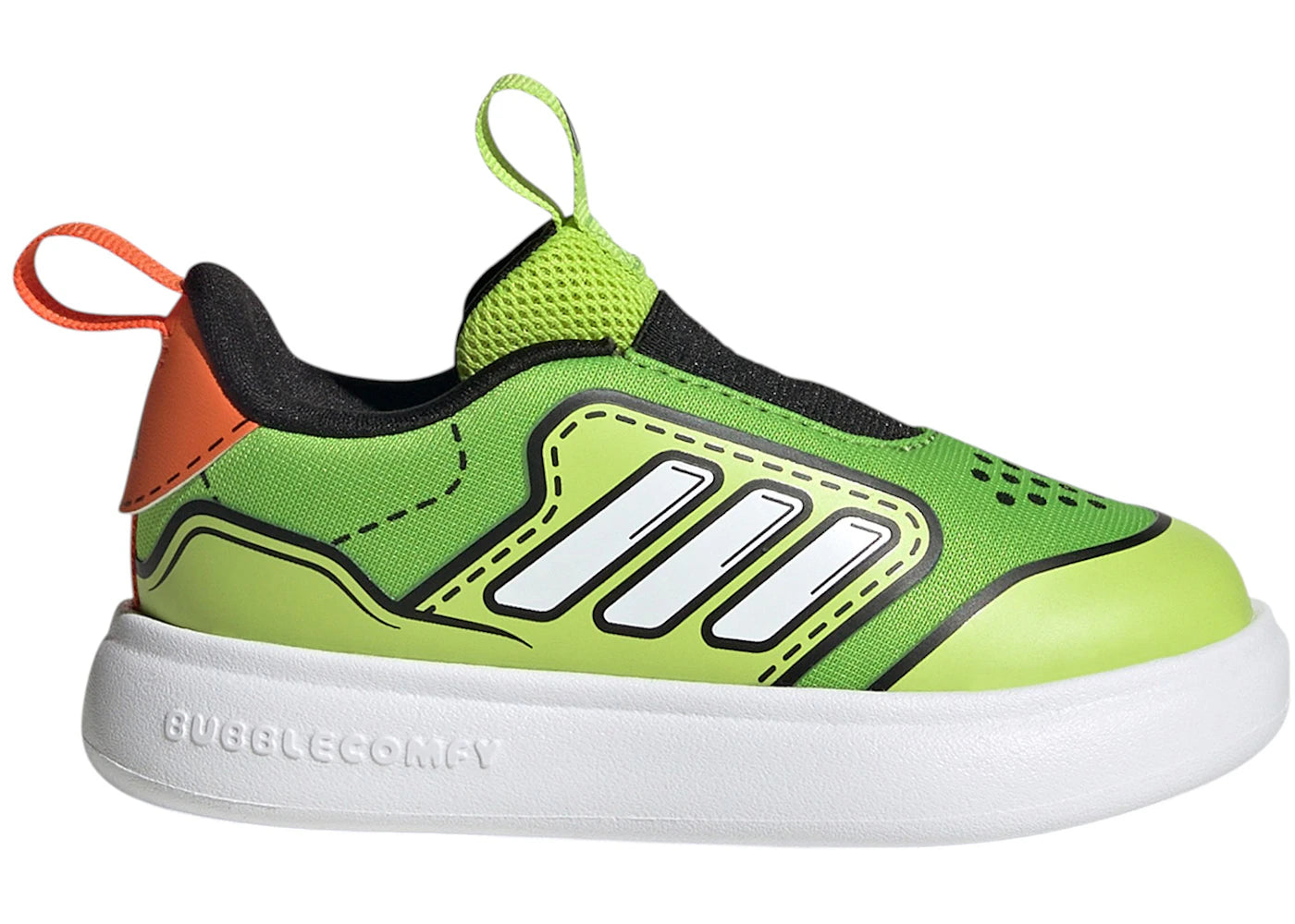 adidas Bubblecomfy Solar Slime White Orange (TD)