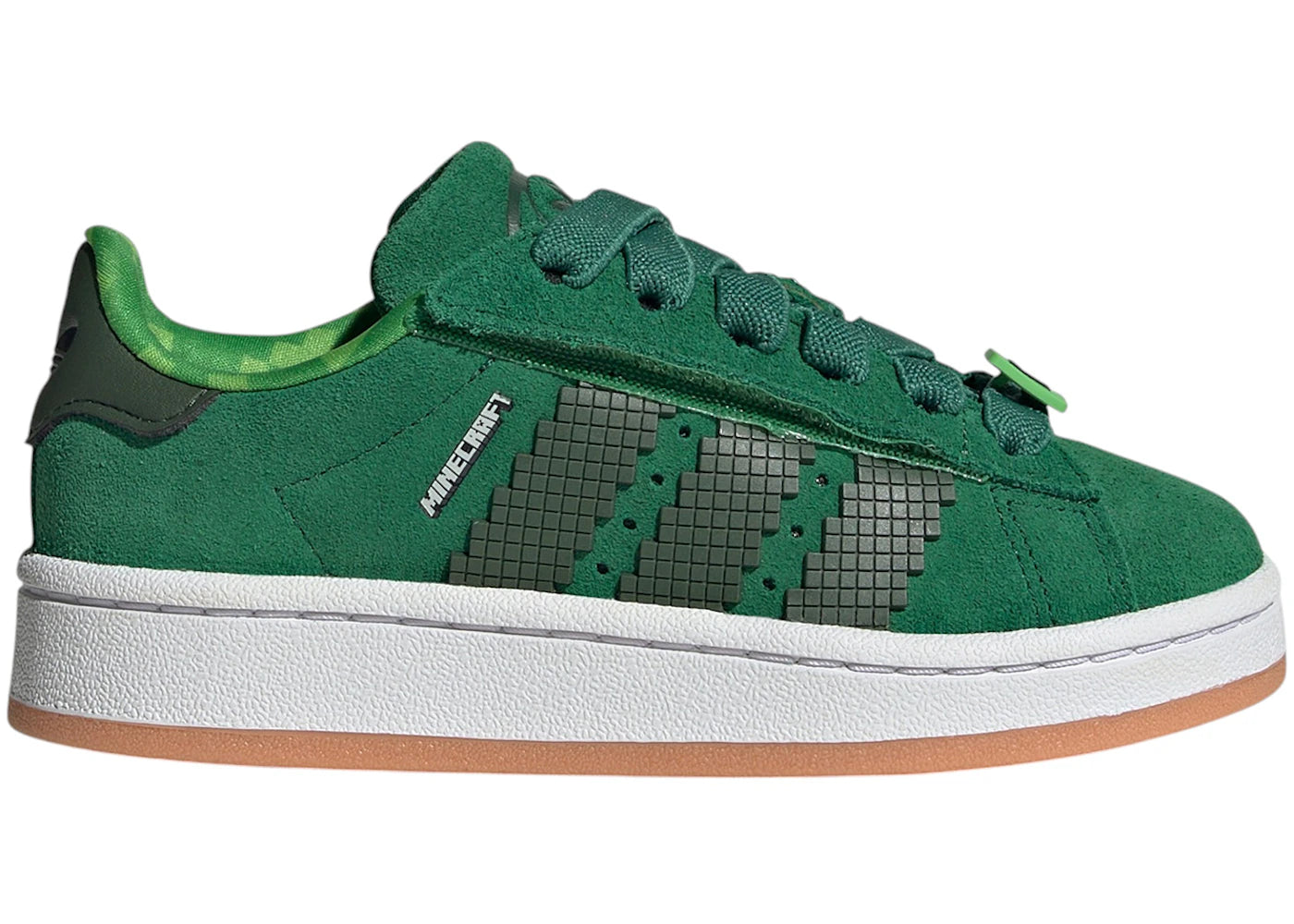 adidas Campus 00s Comfort Closure Minecraft Camp Green Black White Gum (PS)