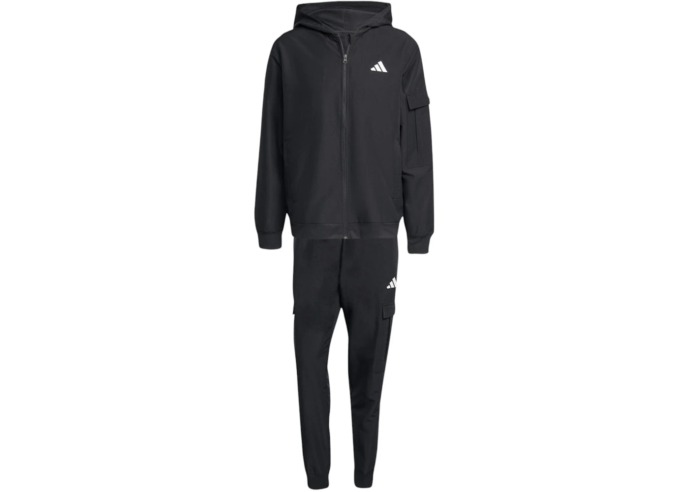 adidas Cargo Tracksuit Black