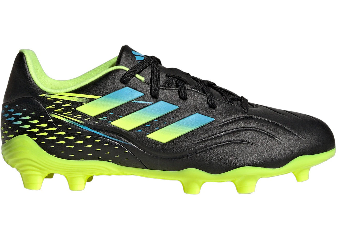 adidas Copa Sense.3 FG Core Black Bright Cyan Team Solar Yellow (GS)