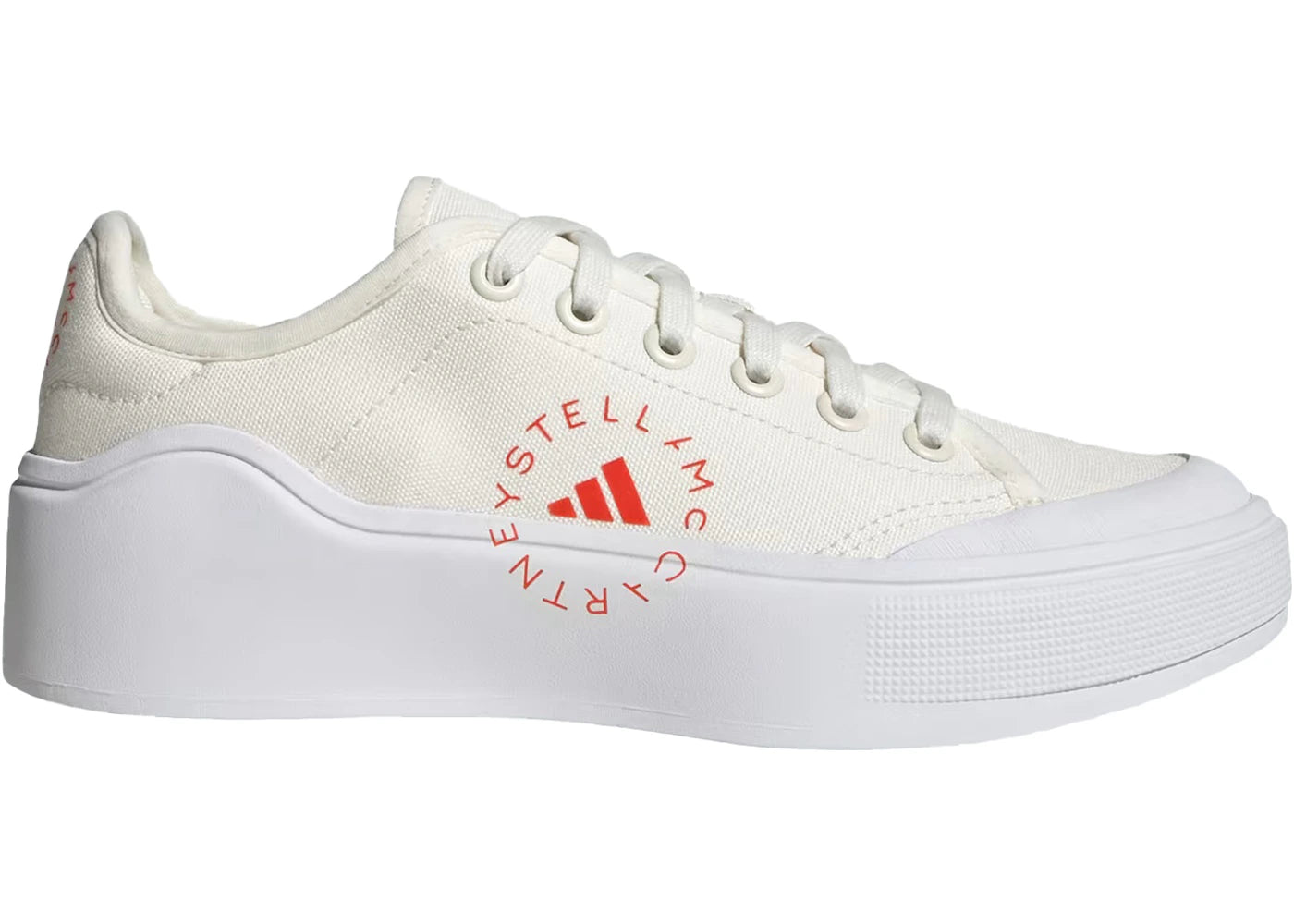 adidas Court By Stella Mccartney Cloud White Acid Orange (Women's)