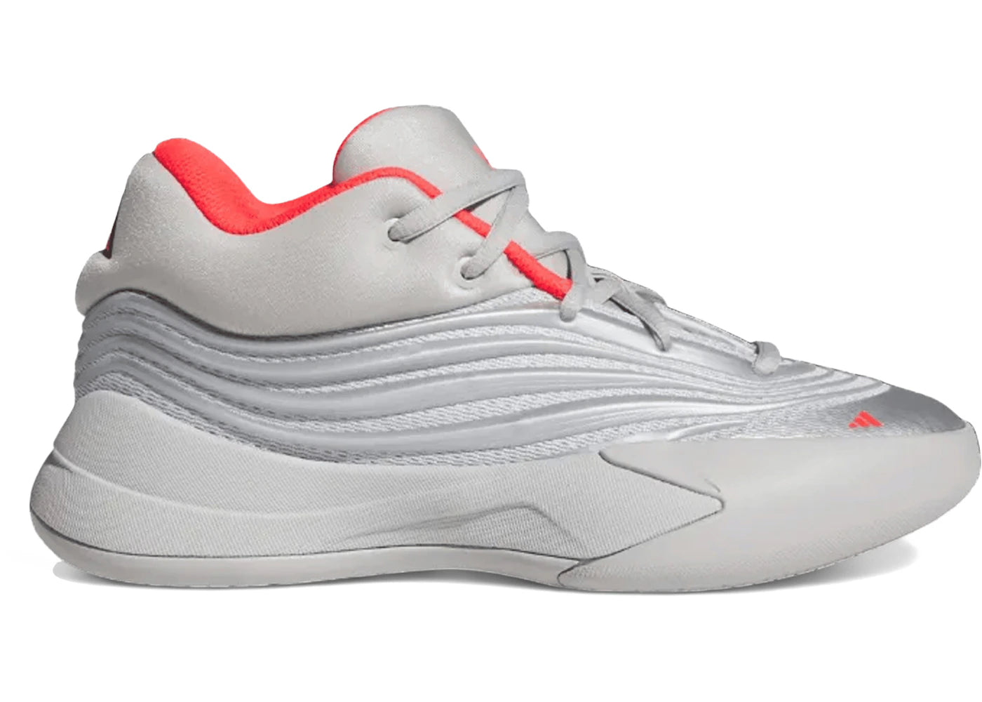 adidas Dame 10 Silver Metallic Lucid Red (GS)
