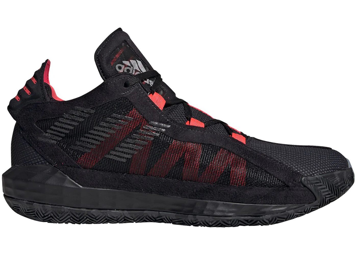 adidas Dame 6 Black Red White