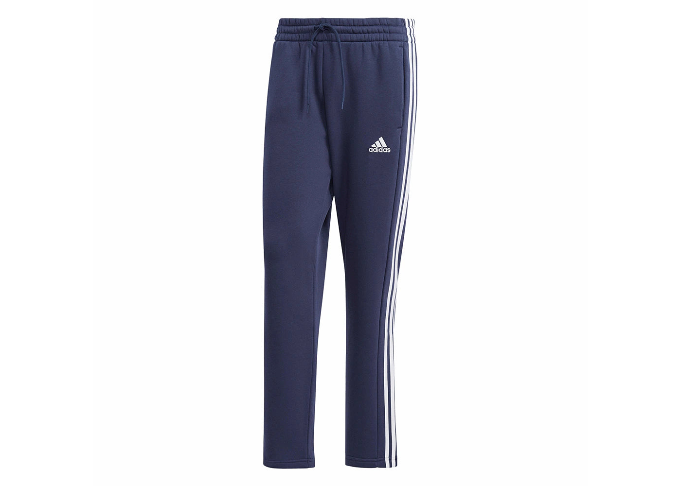 adidas Essentials 3-Stripes Open Hem Fleece Pants Legend Ink