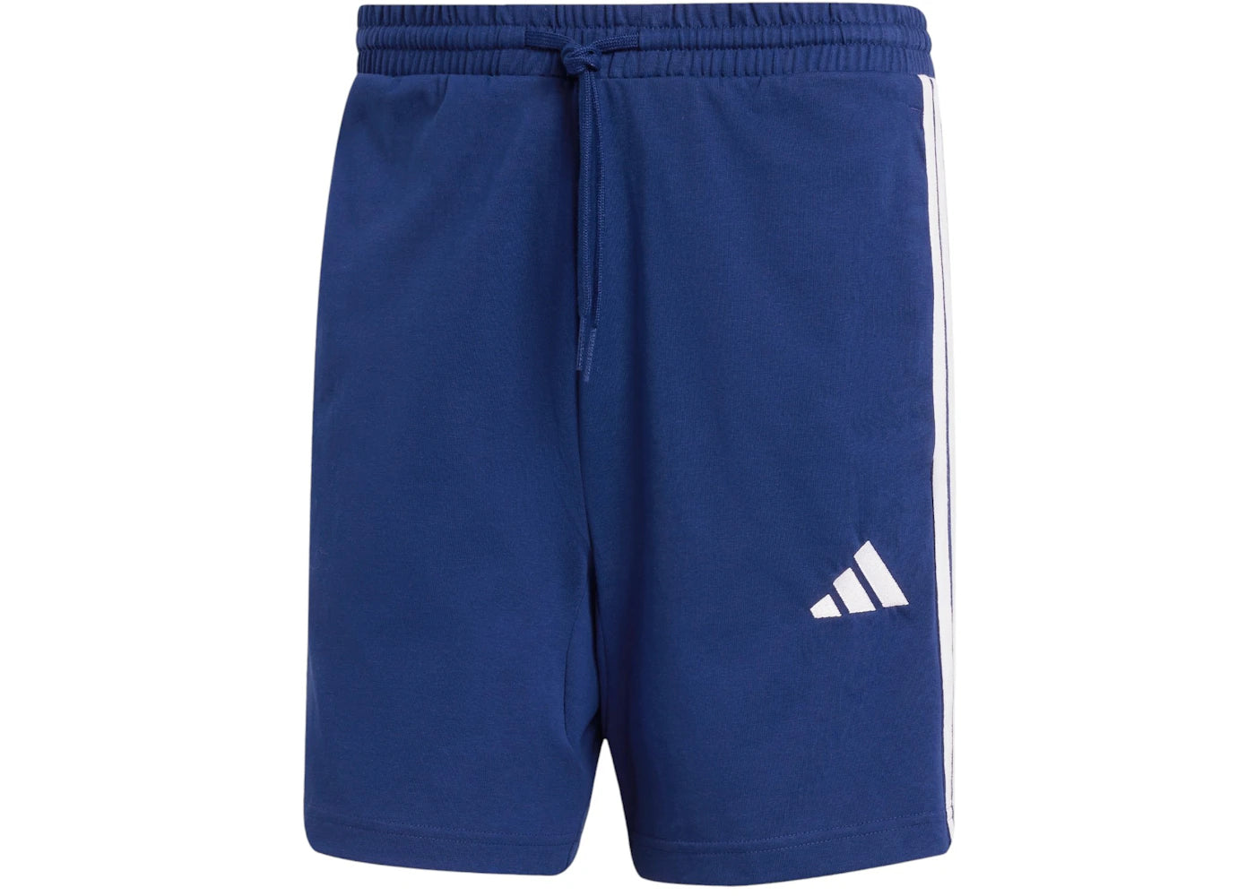 adidas Essentials 3-Stripes Single Jersey Shorts 7-Inch Dark Blue White