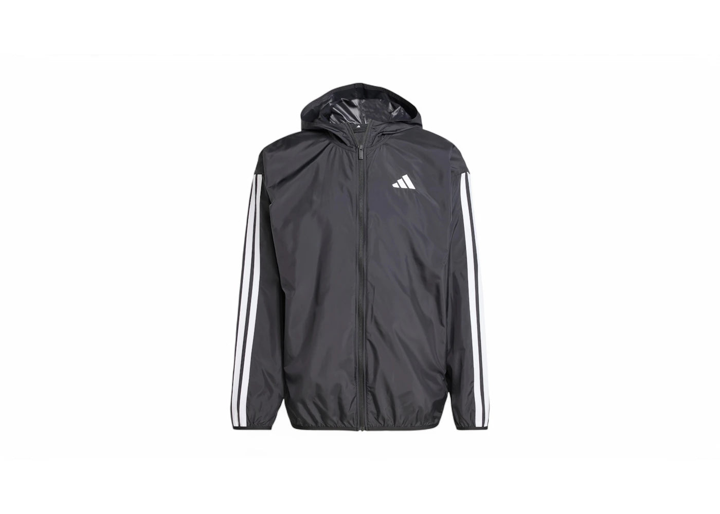 adidas Essentials 3-Stripes Windbreaker Black/White