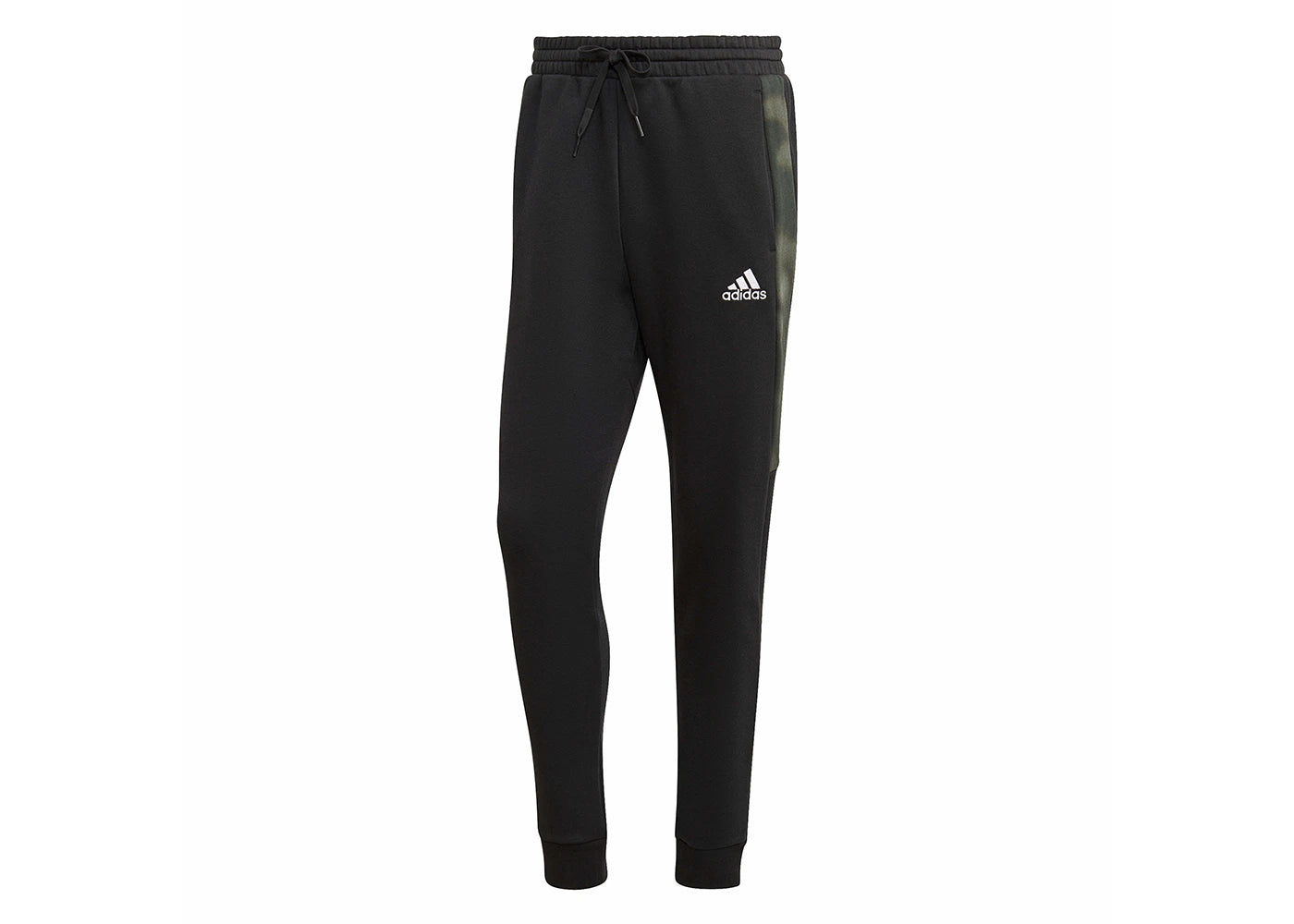 adidas Essentials Camo Print Fleece Pants Black