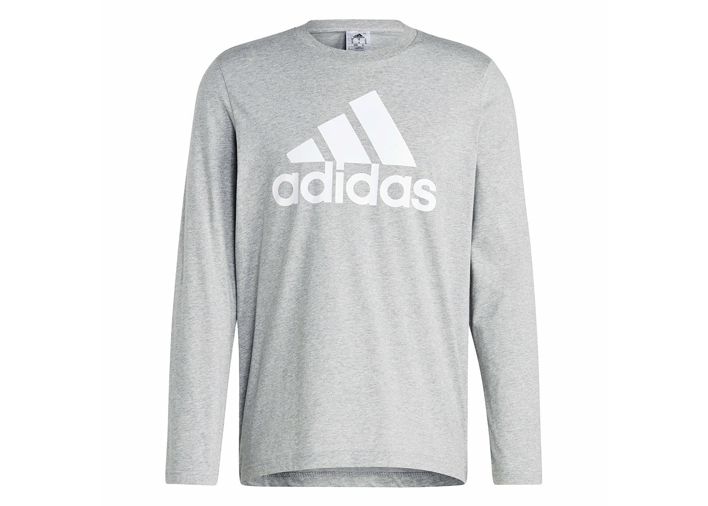 adidas Essentials Long Sleeve Tee Medium Grey Heather