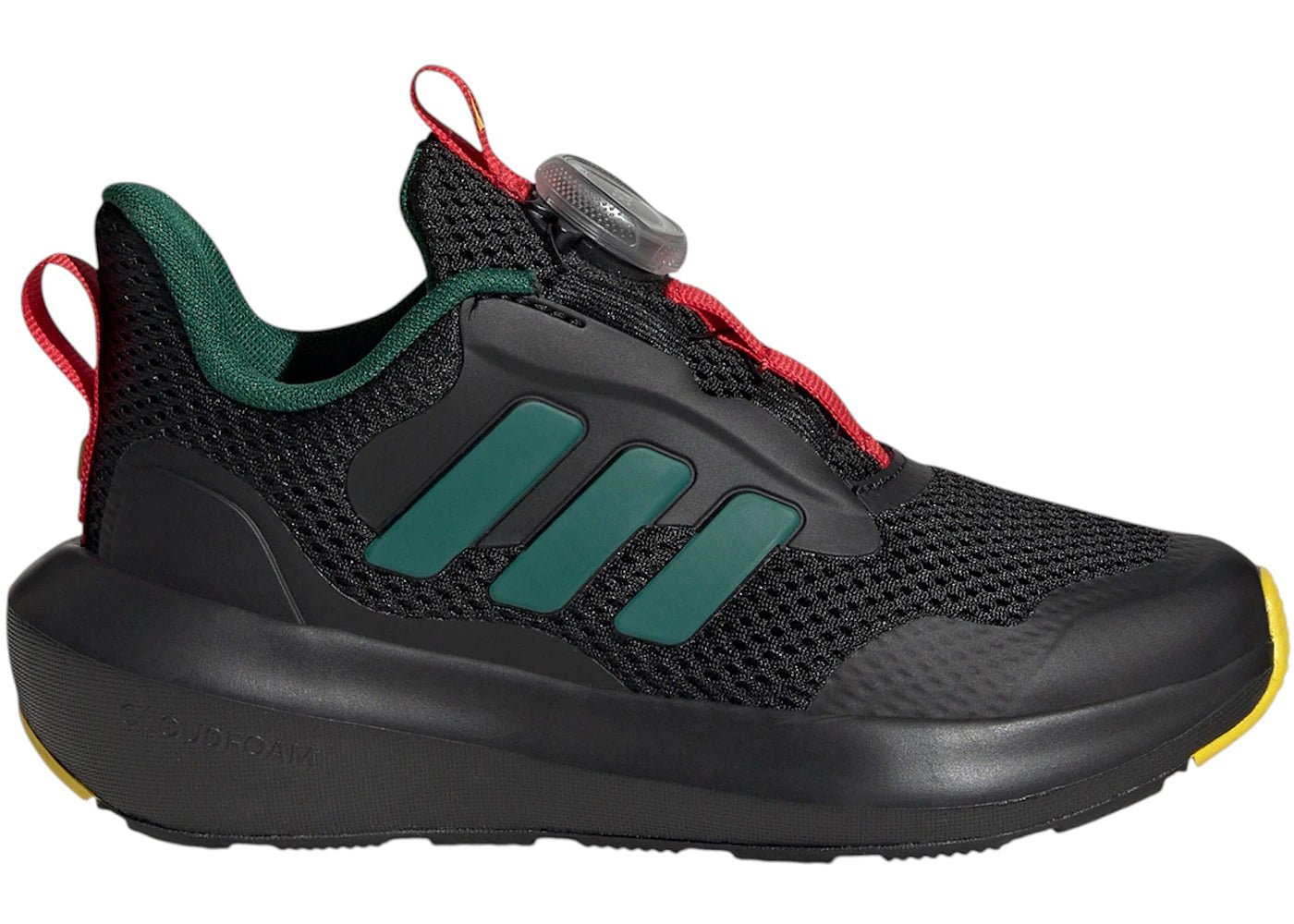 adidas Fortarun 3.0 BOA Black Collegiate Green Yellow (GS)