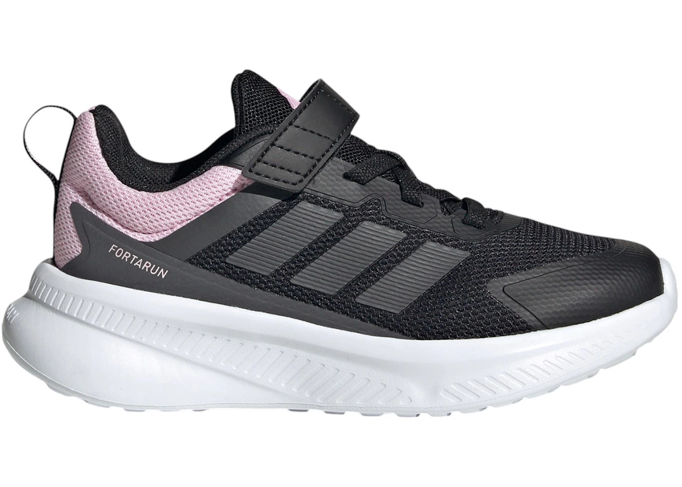 adidas Fortarun 4.0 Core Black Grey Six Clear Pink (PS)