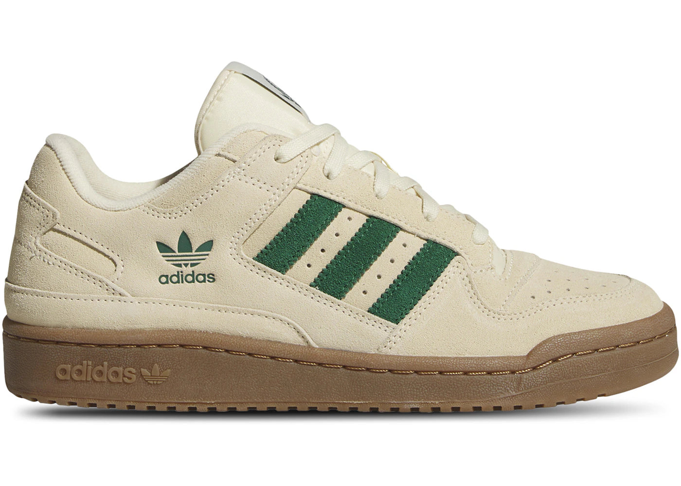 adidas Forum Low CL Warm Vanilla Dark Green Ivory