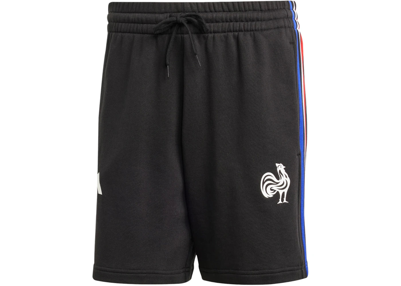 adidas France Essentials 3-Stripes French Terry Shorts Black