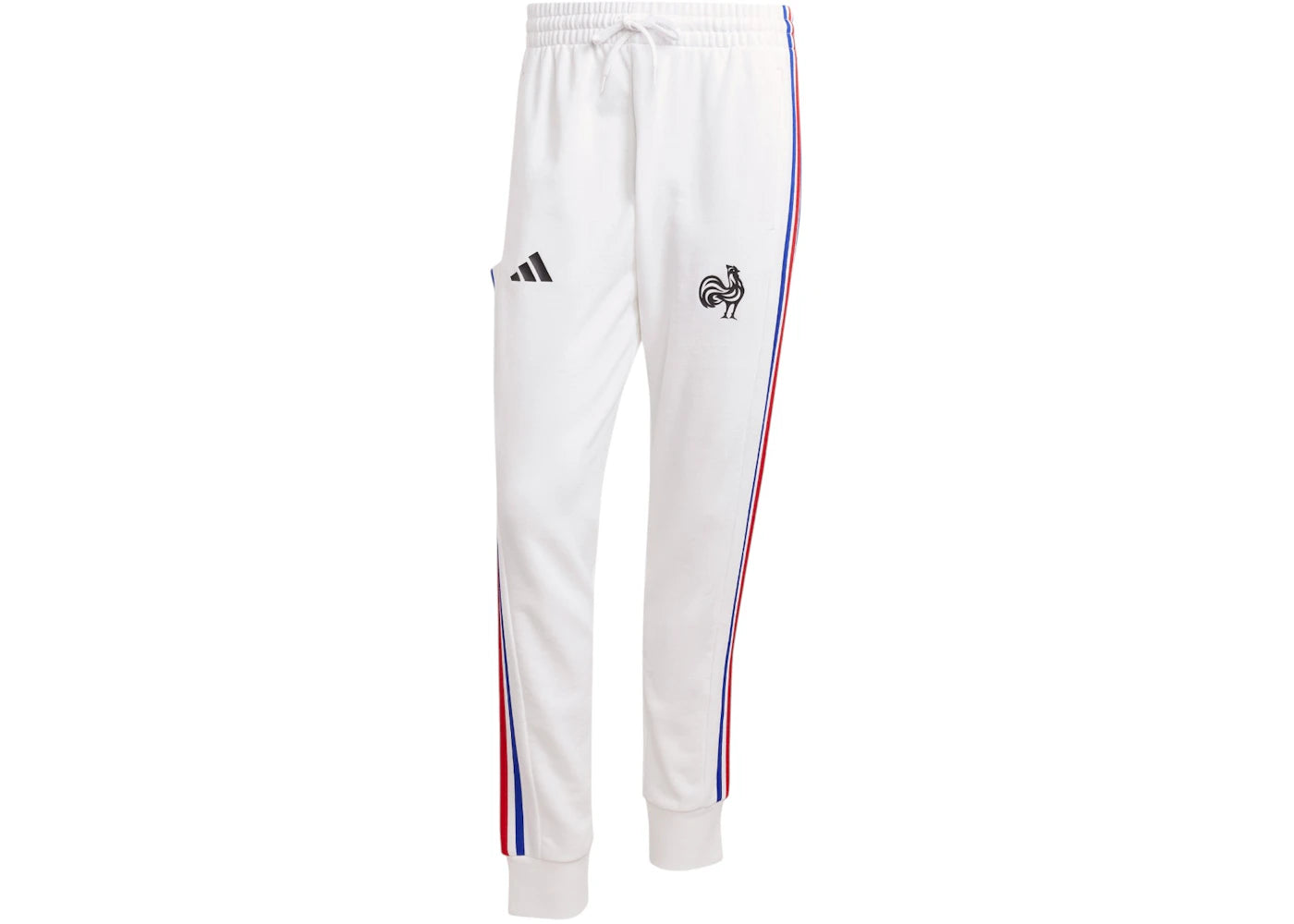 adidas France Essentials 3-Stripes Tracksuit Pants White