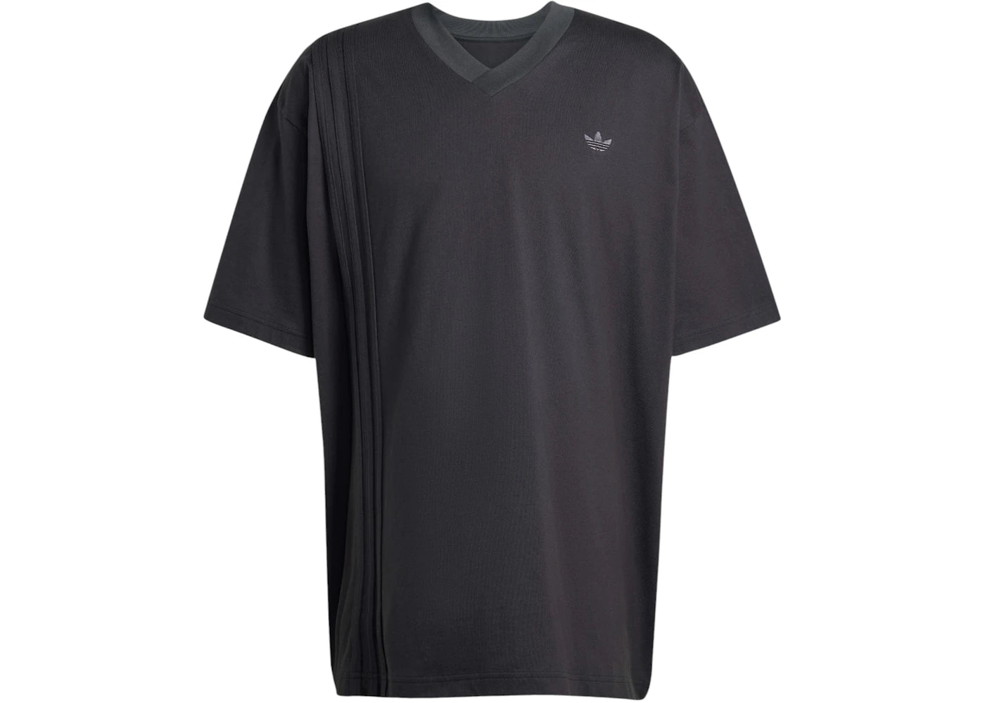 adidas Front 3-Stripes Tee Black