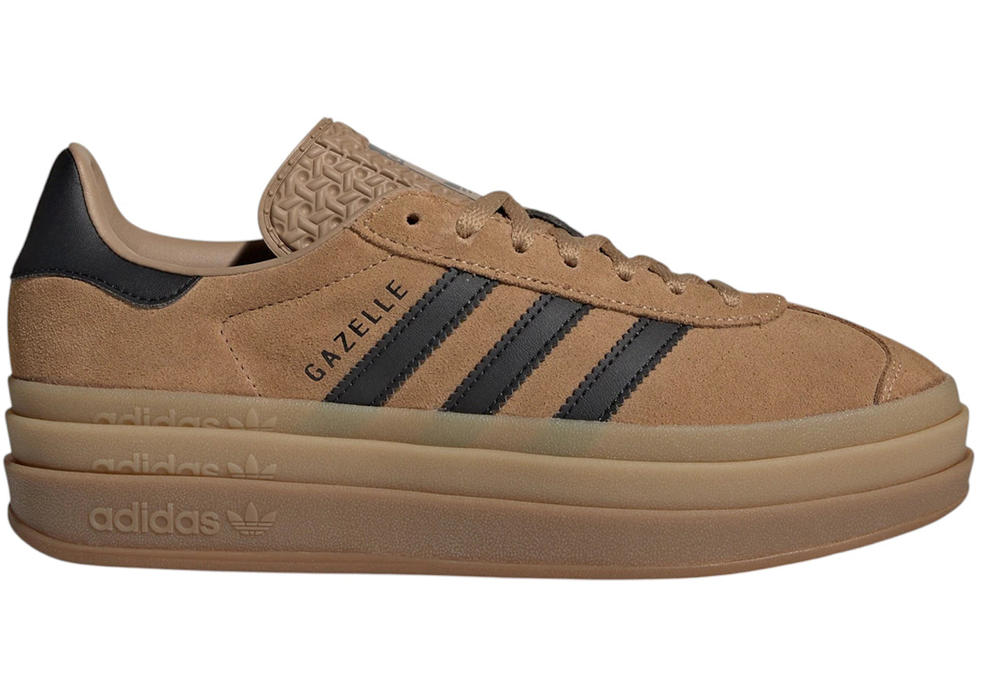 adidas Gazelle Bold Cardboard Black Gum (Women's)