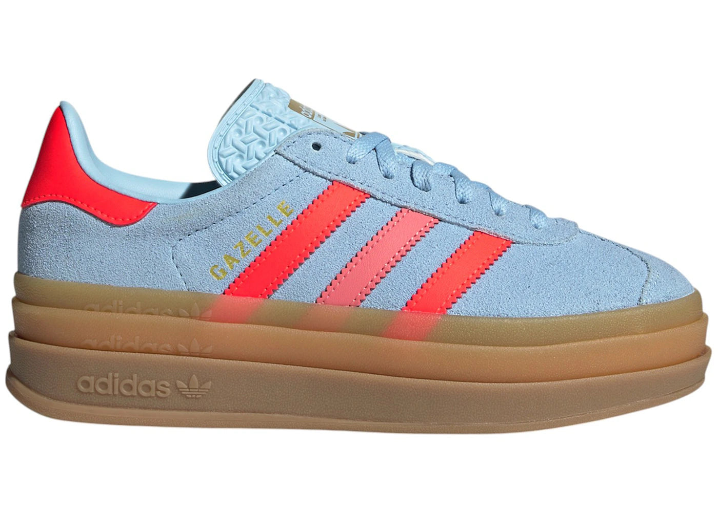 adidas Gazelle Bold Clear Sky Solar Red Gold Metallic (GS)
