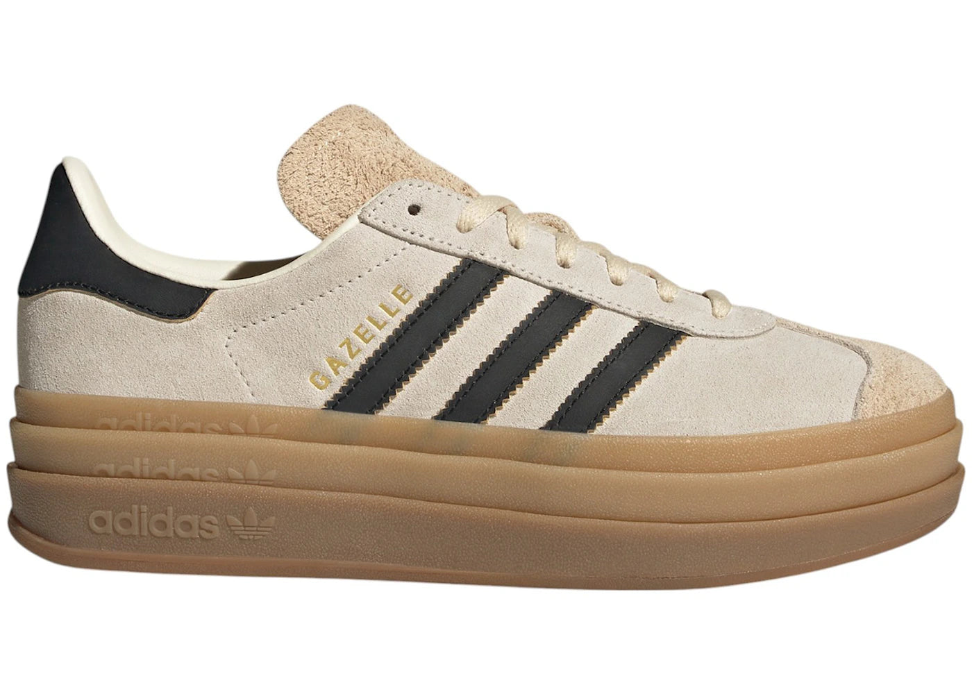 adidas Gazelle Cream White Core Black Sand Strata (Women's)
