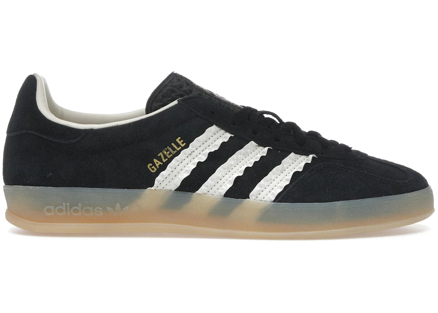 adidas Gazelle Indoor Core Black Cream White Gum (Women's)