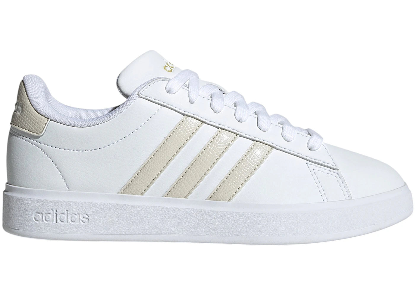 adidas Grand Court 2.0 Cloud White Alumina Gold Metallic (Women's)