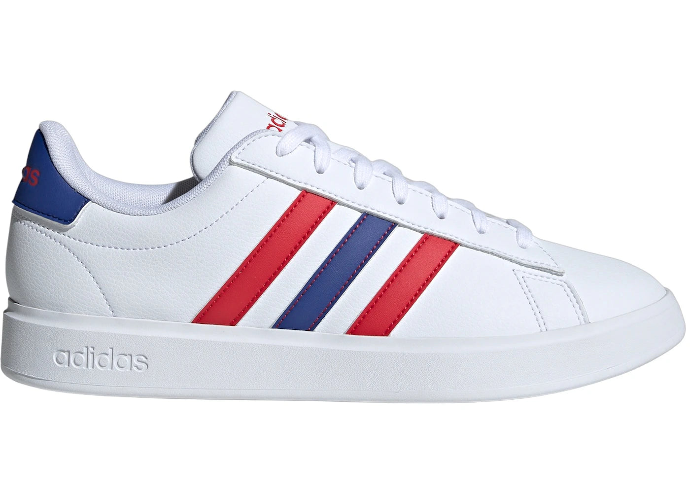 adidas Grand Court 2.0 Cloud White Semi Lucid Blue Better Scarlet
