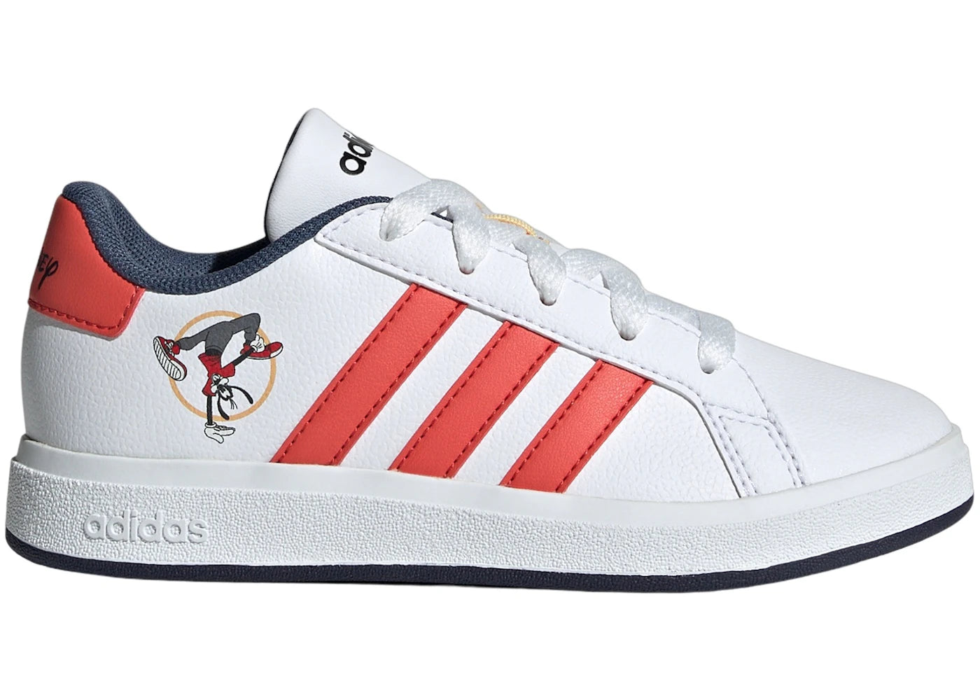 adidas Grand Court 2.0 Disney Mickey Cloud White Bright Red Preloved Ink (GS)