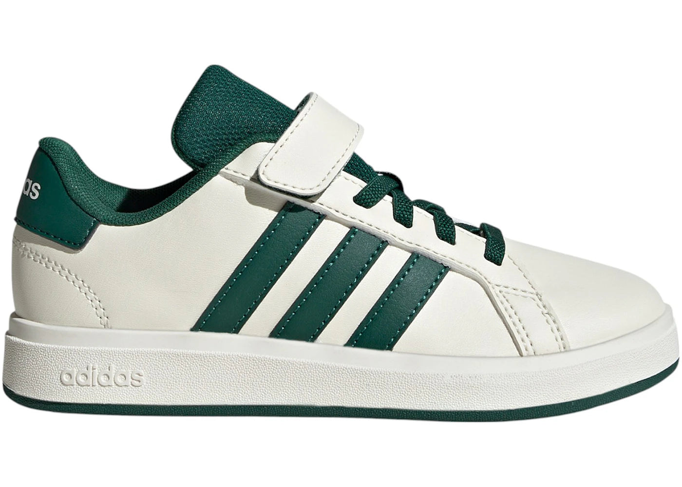 adidas Grand Court 2.0 Off White Collegiate Green Core Black (PS)
