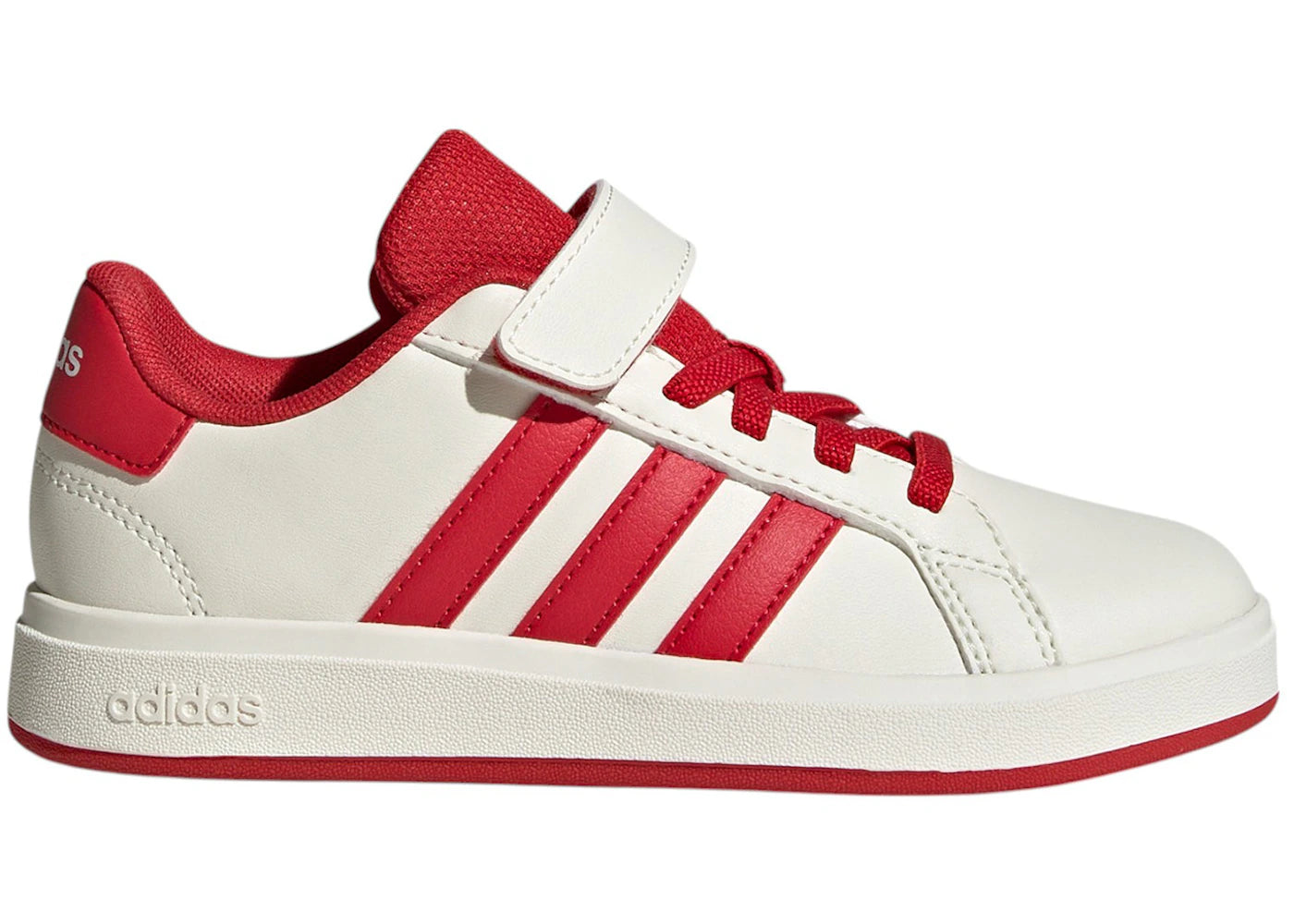 adidas Grand Court 2.0 Off White Collegiate Red Core Black (PS)
