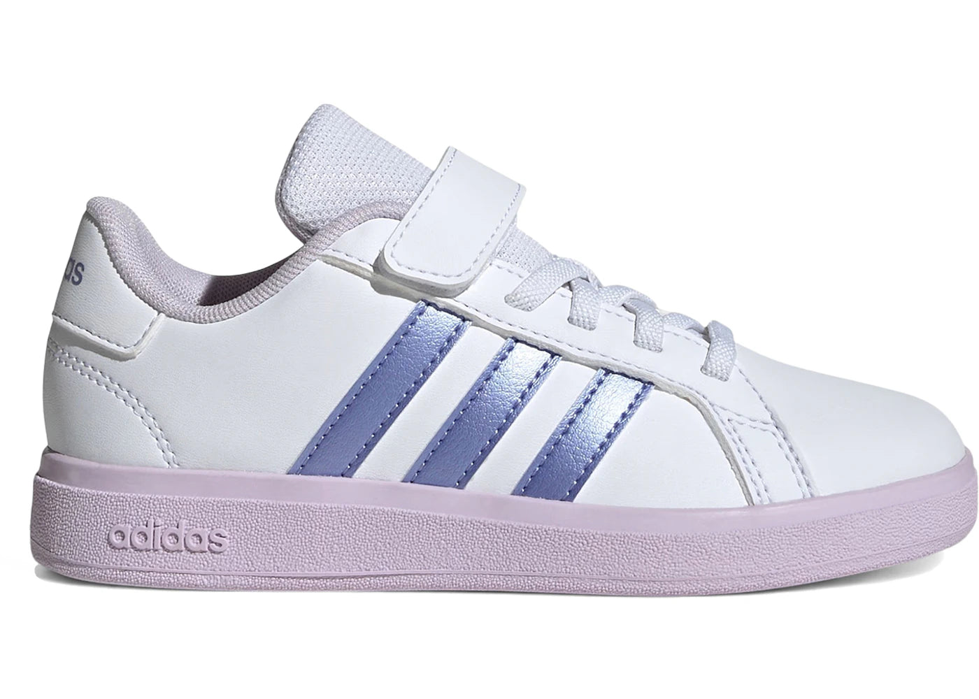 adidas Grand Court 2.0 White Blue Spark Ice Lavender (PS)