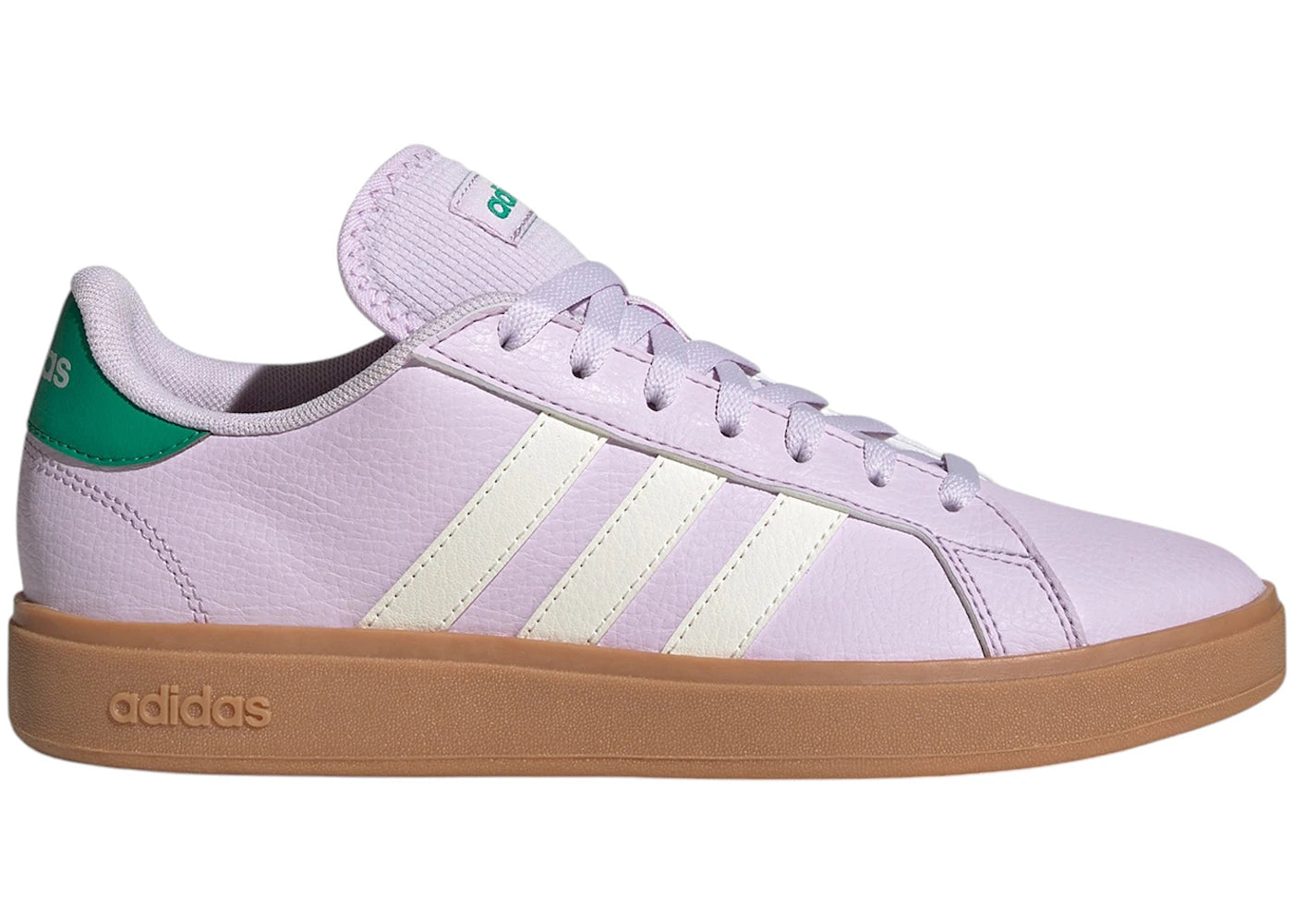 adidas Grand Court Base Ice Lavender Off White Court Green (Women's)