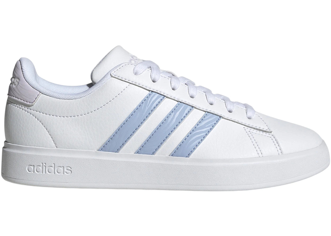 adidas Grand Court Cloudfoam Lifestyle Court Comfort Cloud White Blue Dawn Silver Dawn (Women's)