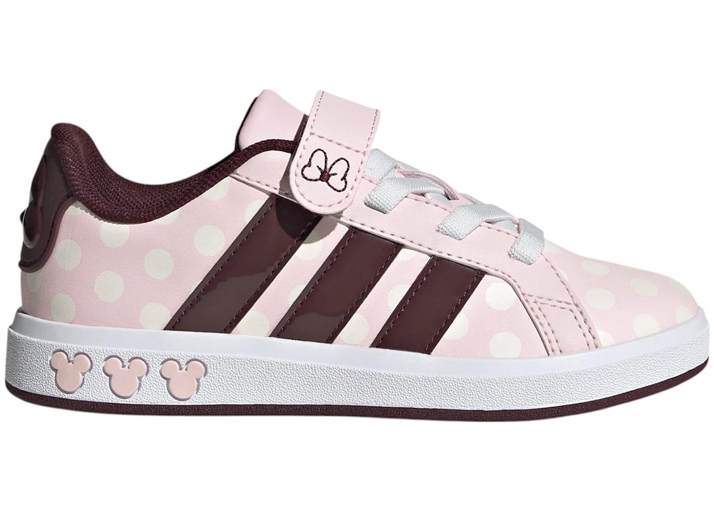 adidas Grand Court Disney Minnie Mouse Clear Pink Aurora Ruby Chalk White (GS)