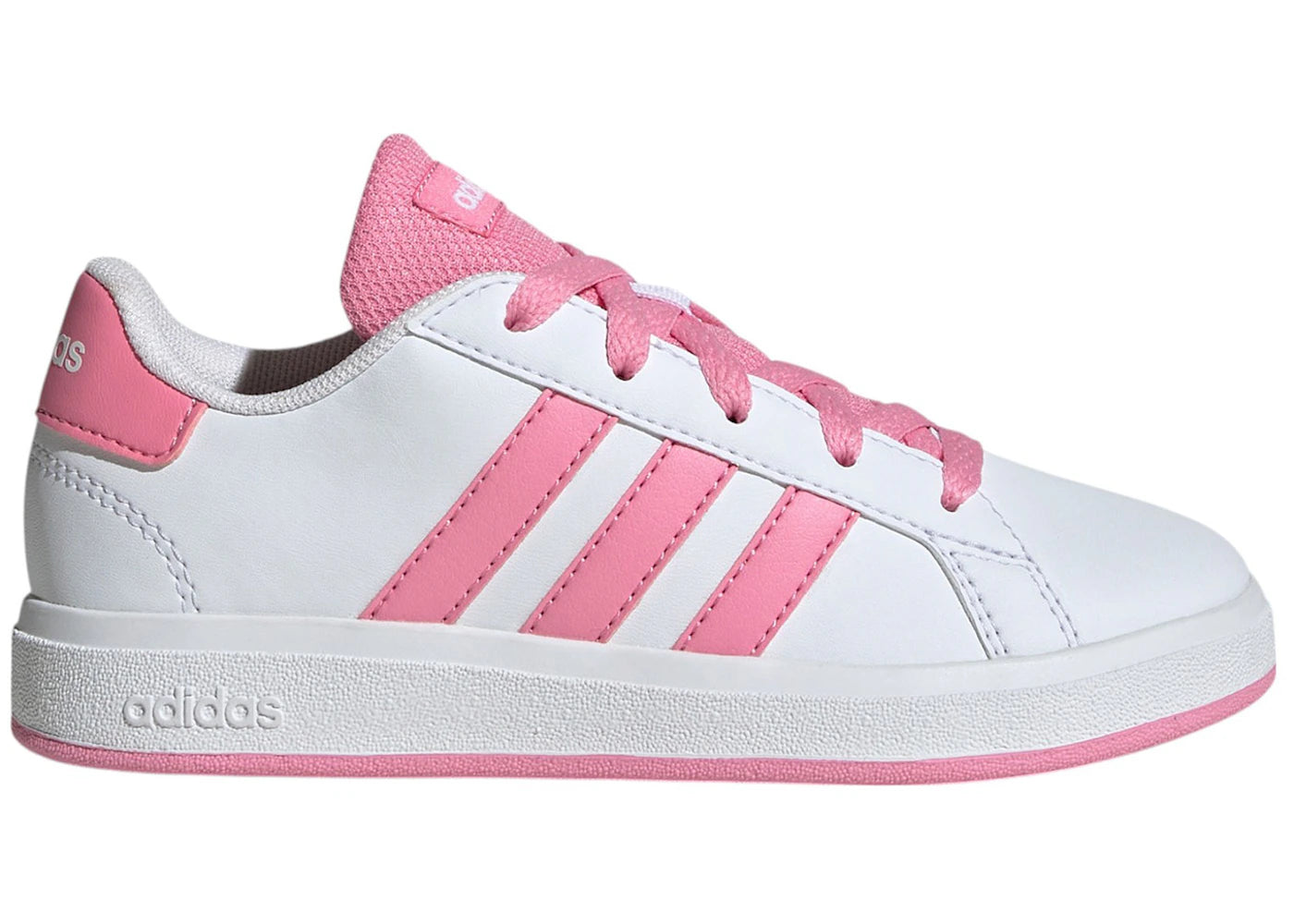 adidas Grand Court Lifestyle Cloud White Bliss Pink Core Black (GS)