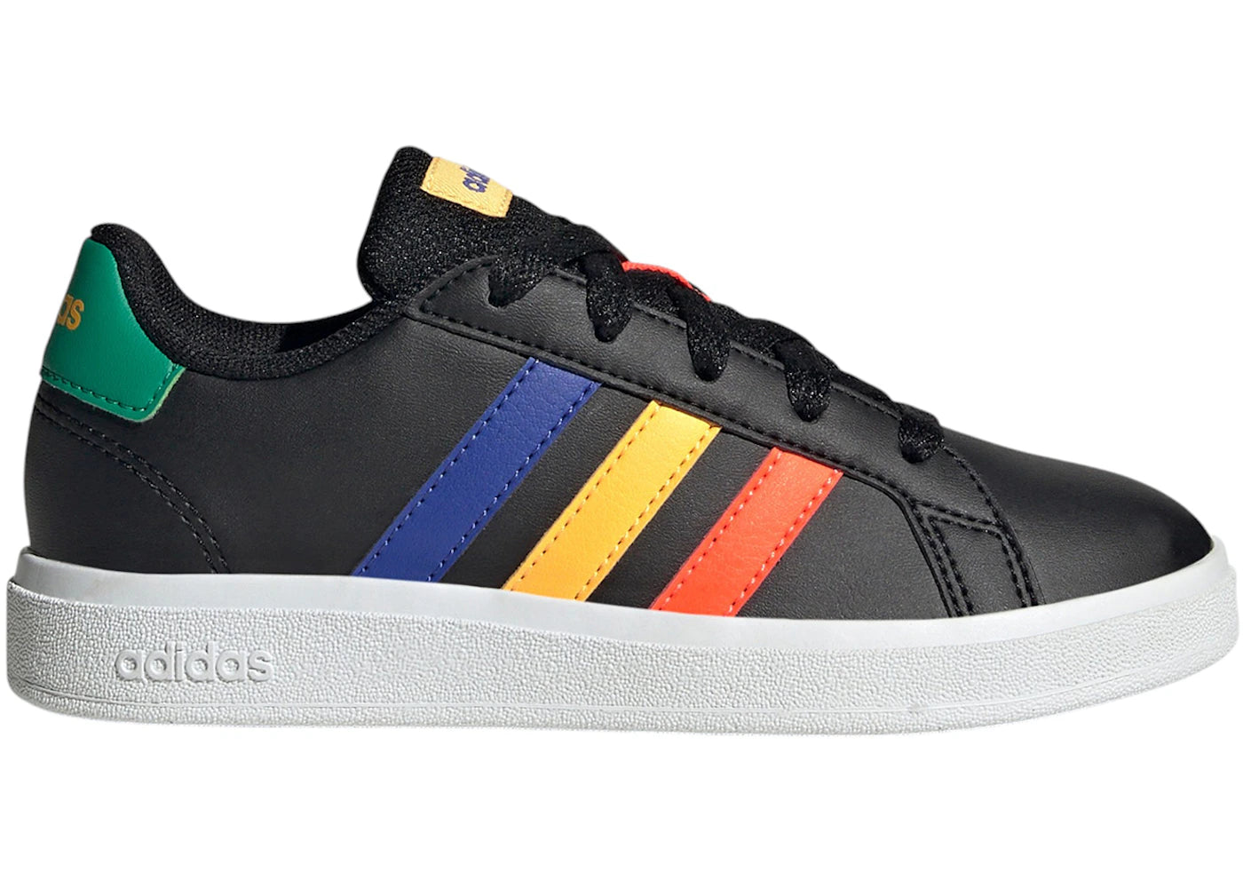 adidas Grand Court Lifestyle Core Black Lucid Blue Court Green (GS)