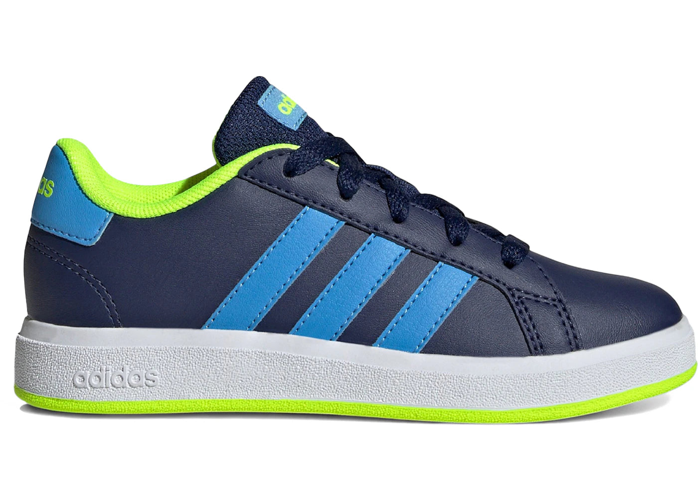 adidas Grand Court Lifestyle Dark Blue Lucid Lemon (GS)