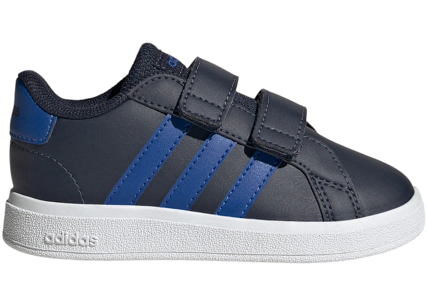 adidas Grand Court Lifestyle Hook And Loop Legend Ink Royal Blue Cloud White (TD)