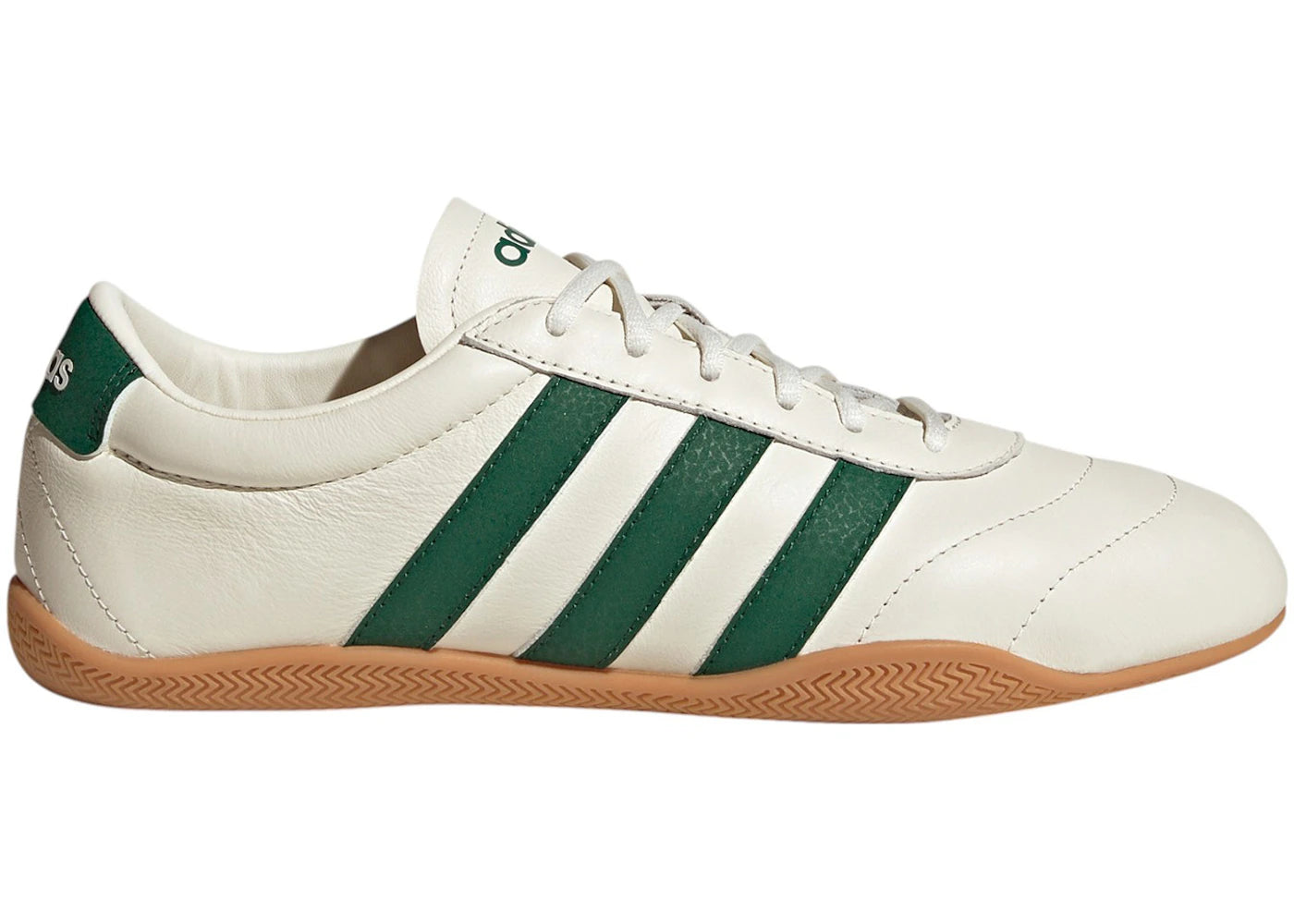 adidas Grand Court Lo Off White Collegiate Green Gum (Women's)
