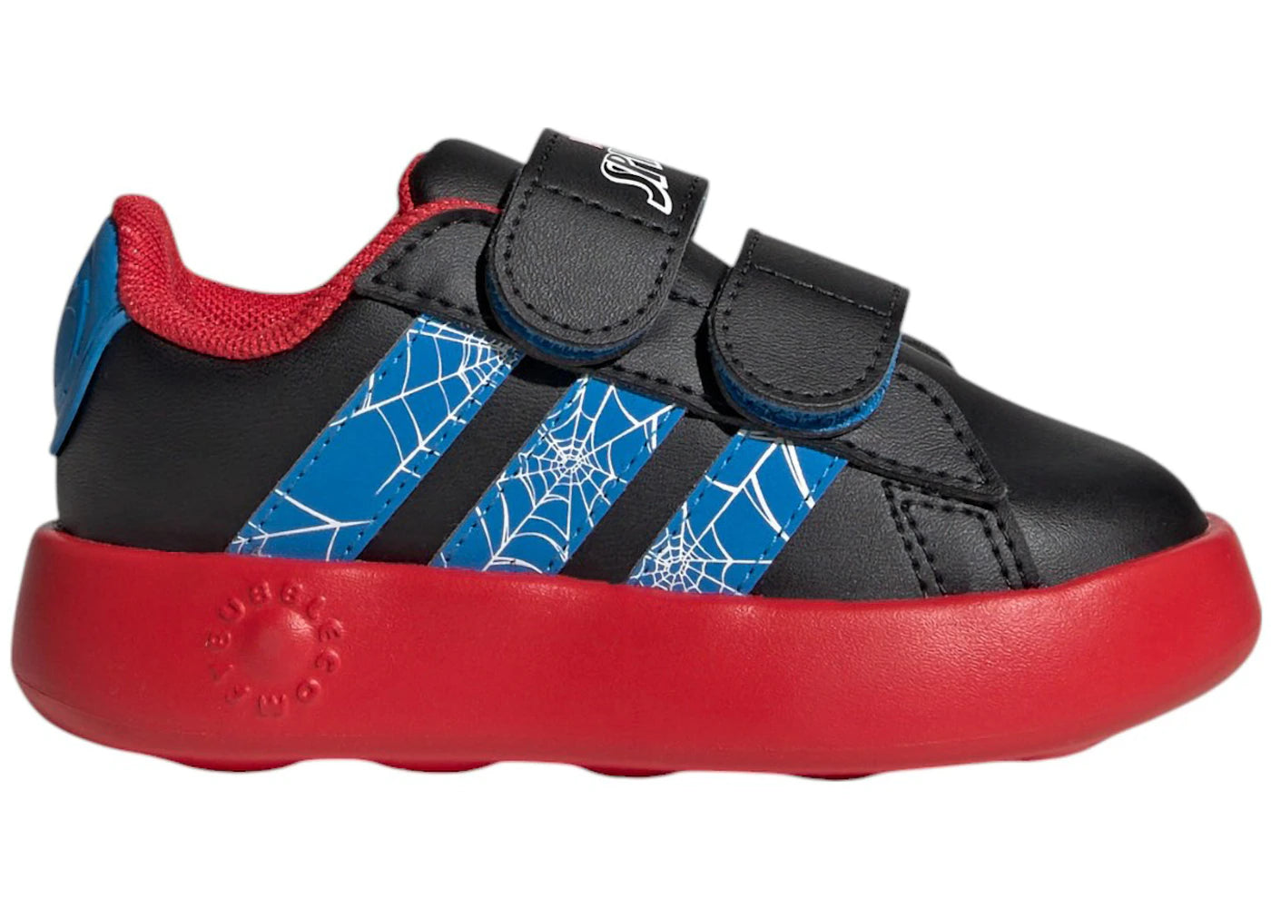 adidas Grand Court Spider-Man Core Black Bright Blue Pure Ruby (TD)