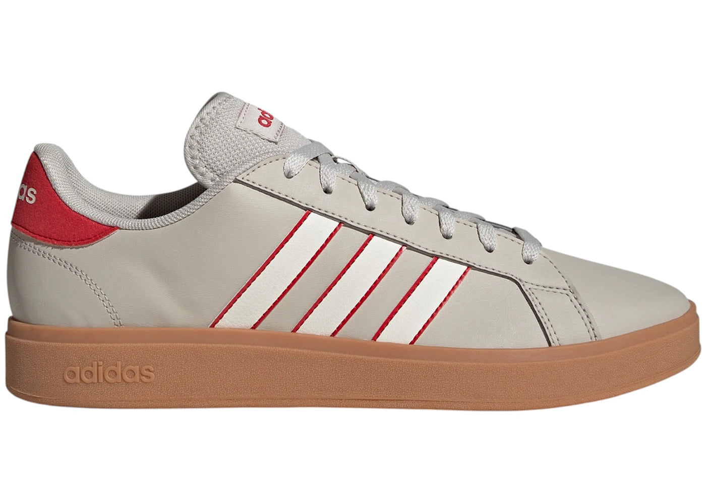 adidas Grand Court TD Beige Off White Better Scarlet