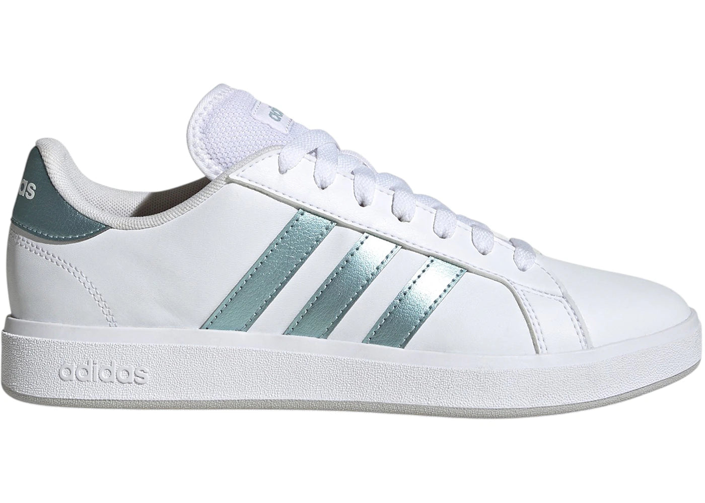 adidas Grand Court TD White Magic Grey Metallic (Women's)