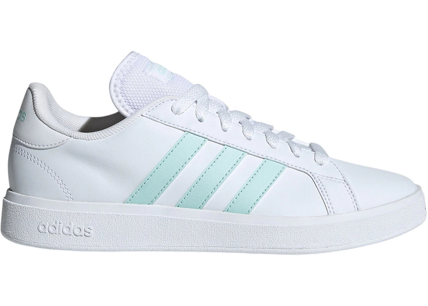 adidas Grand Court TD White Semi Flash Aqua (Women's)