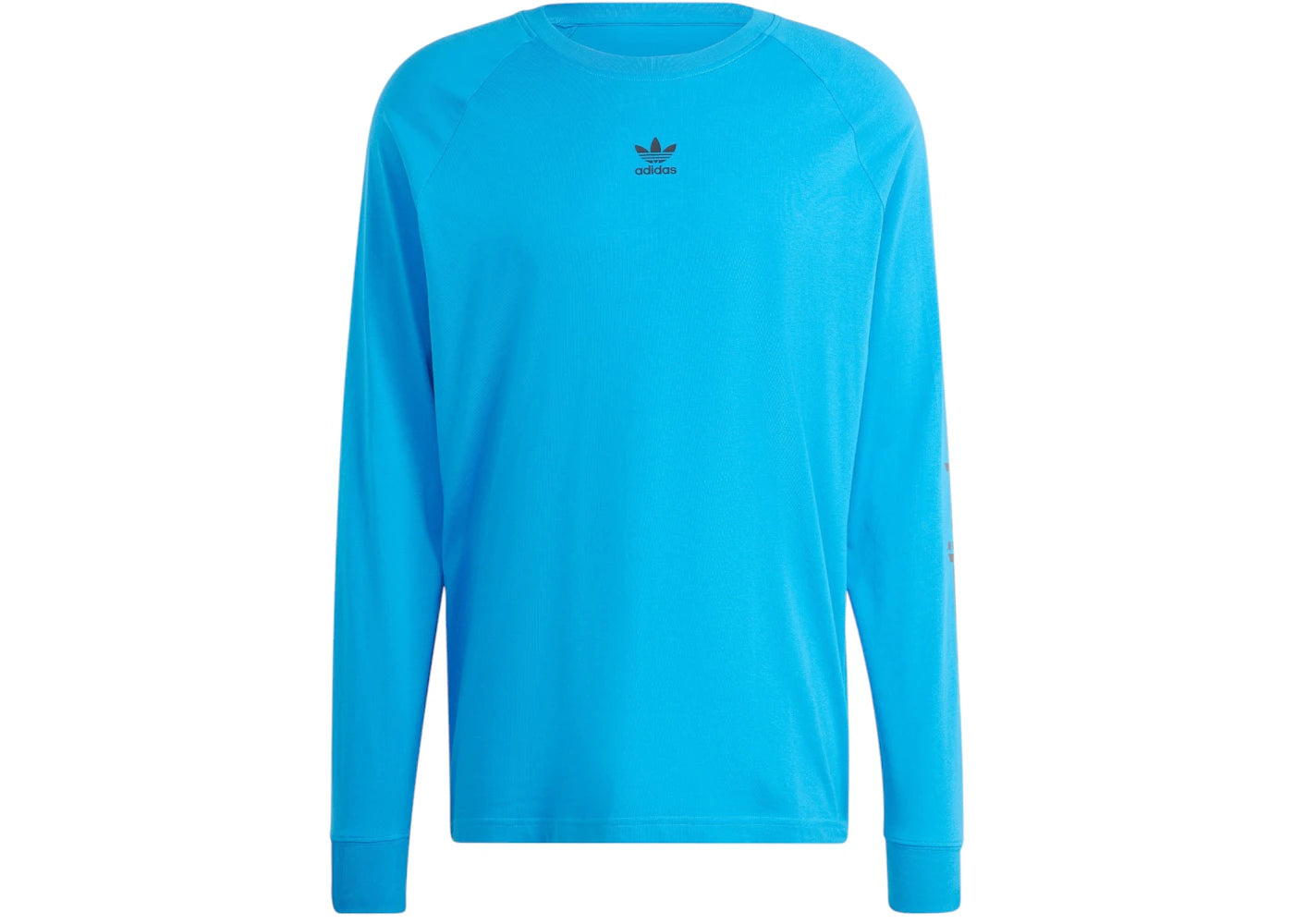 adidas Graphic Long Sleeve T-Shirt Bright Blue Black