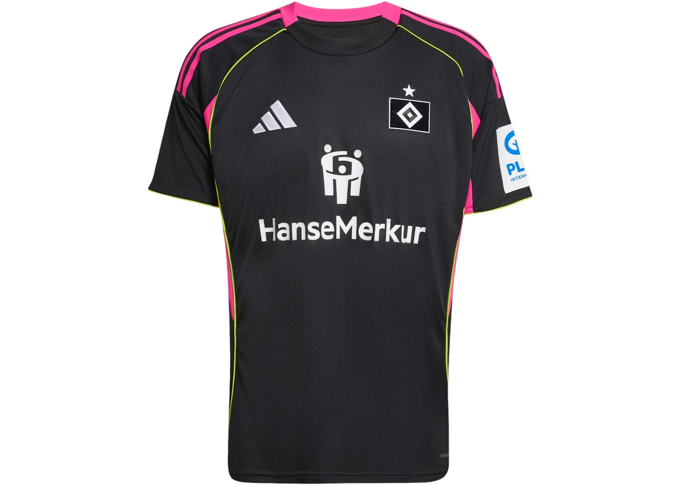 adidas Hamburger Sv Jersey (Short Sleeve) Black Team Semi Sol Yellow