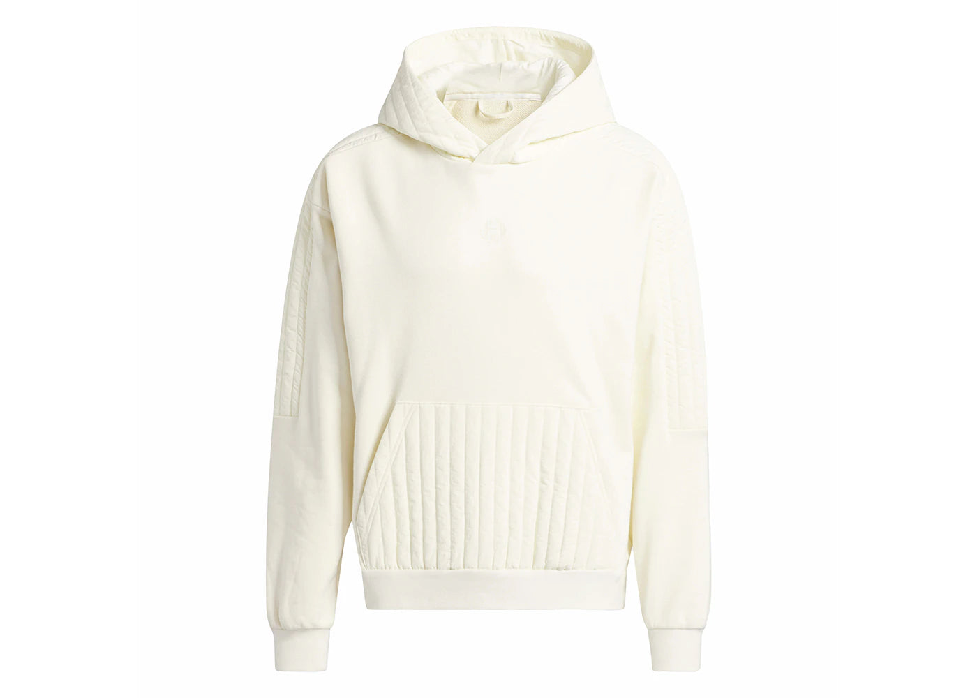 adidas Harden Quilted Hoodie Cream White