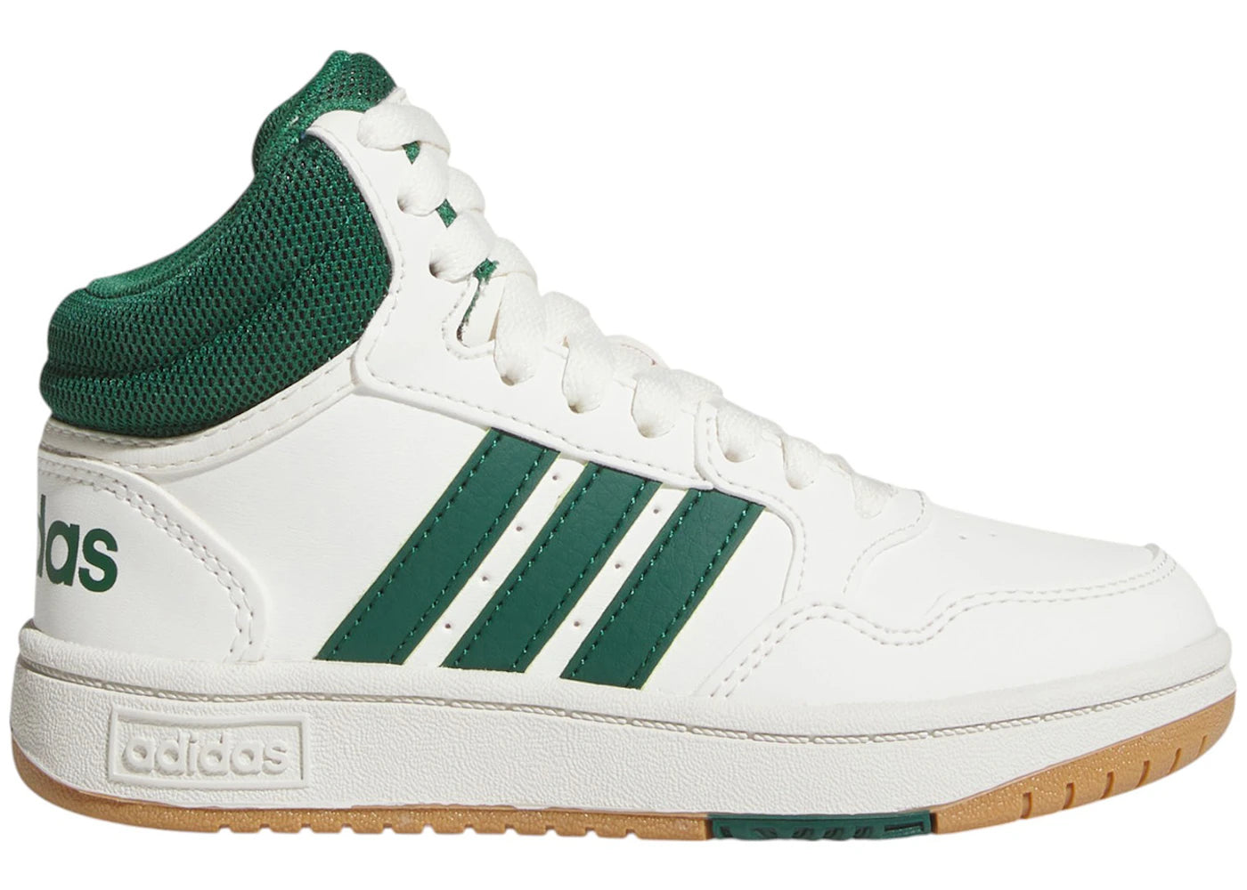 adidas Hoops Mid Core White Collegiate Green Gum (GS)
