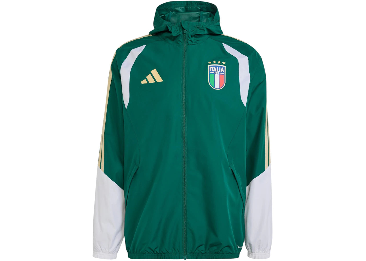 adidas Italy 2026 Tiro Allweather Jacket Collegiate Green
