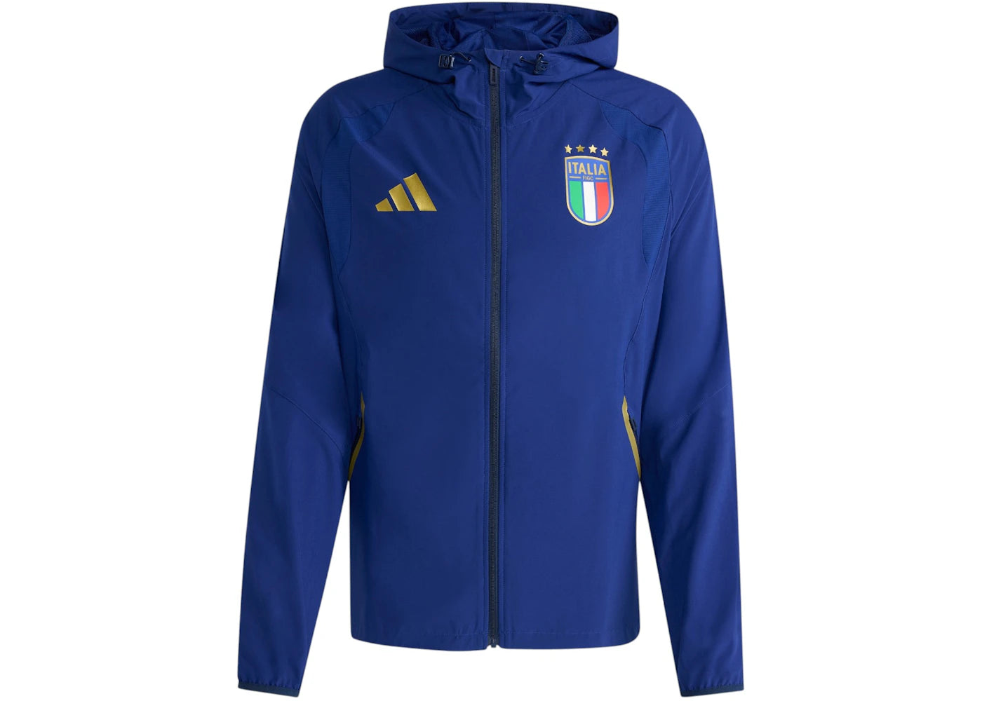 adidas Italy Tiro Travel Full Zip Windbreaker Victory Blue