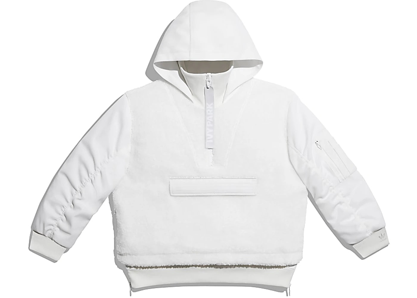 adidas Ivy Park 1/2 Zip Sherpa Layered Jacket (All Gender) Core White